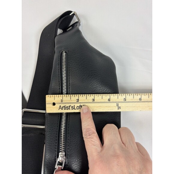 Alien X La Femme En Noir Leather Belt Bag Black One Size Xenomorph Crossbody - Picture 12 of 16